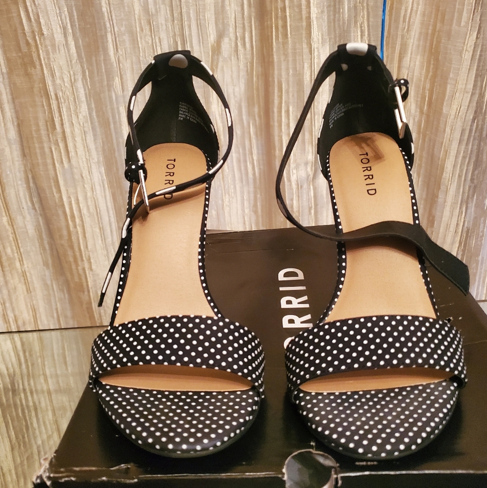 SOLD Torrid Polka Dot Sandals